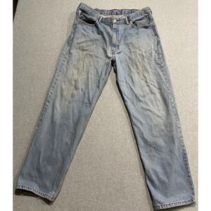 Levi Strauss Men's Jeans 550 Relaxed Fit Size 40 x 32 Light Wash, Broken In